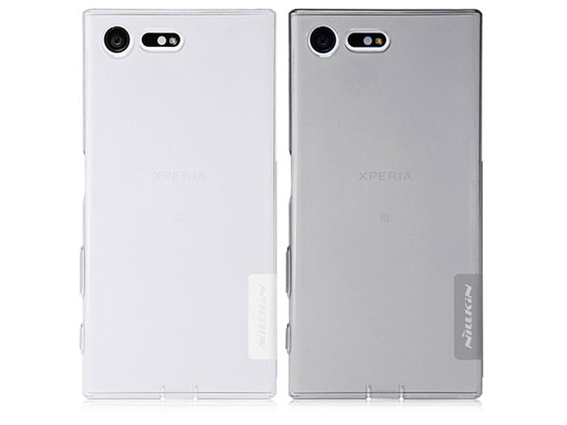 Чехол Nillkin Nature case для Sony Xperia X compact (серый, гелевый)