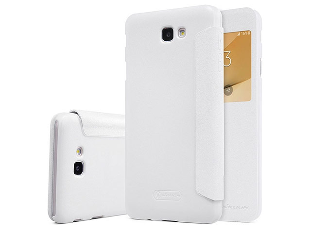 Чехол Nillkin Sparkle Leather Case для Samsung Galaxy J5 Prime (белый, винилискожа)
