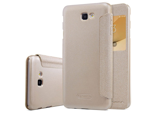 Чехол Nillkin Sparkle Leather Case для Samsung Galaxy J5 Prime (золотистый, винилискожа)