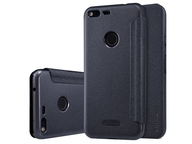 Чехол Nillkin Sparkle Leather Case для Google Pixel XL (темно-серый, винилискожа)