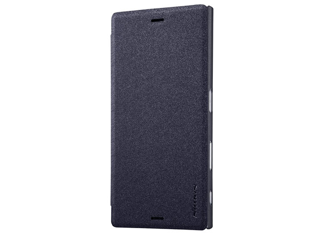 Чехол Nillkin Sparkle Leather Case для Sony Xperia XZ (темно-серый, винилискожа)