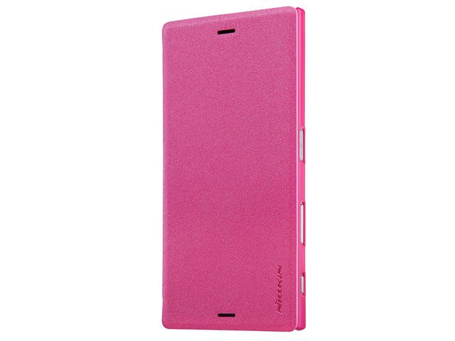 Чехол Nillkin Sparkle Leather Case для Sony Xperia XZ (розовый, винилискожа)