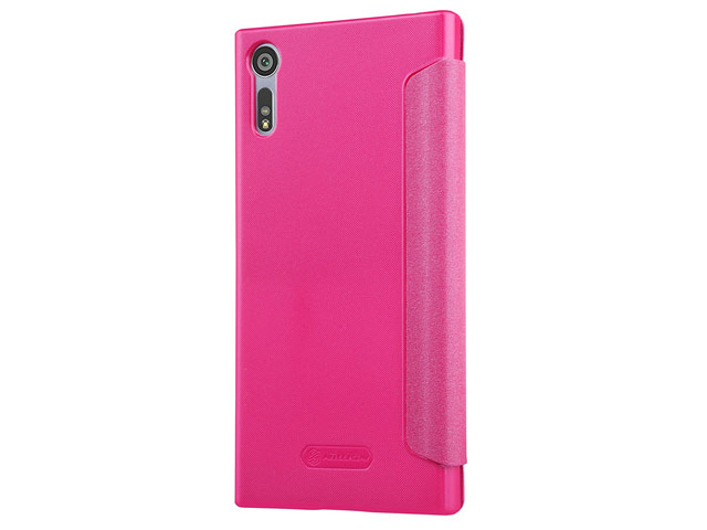 Чехол Nillkin Sparkle Leather Case для Sony Xperia XZ (розовый, винилискожа)