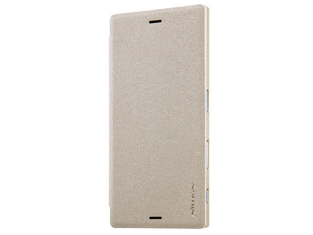 Чехол Nillkin Sparkle Leather Case для Sony Xperia XZ (золотистый, винилискожа)