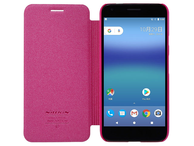 Чехол Nillkin Sparkle Leather Case для Google Pixel (розовый, винилискожа)