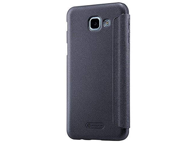 Чехол Nillkin Sparkle Leather Case для Samsung Galaxy A8 2016 (темно-серый, винилискожа)
