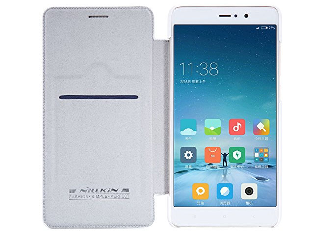 Чехол Nillkin Qin leather case для Xiaomi Mi 5s plus (белый, кожаный)
