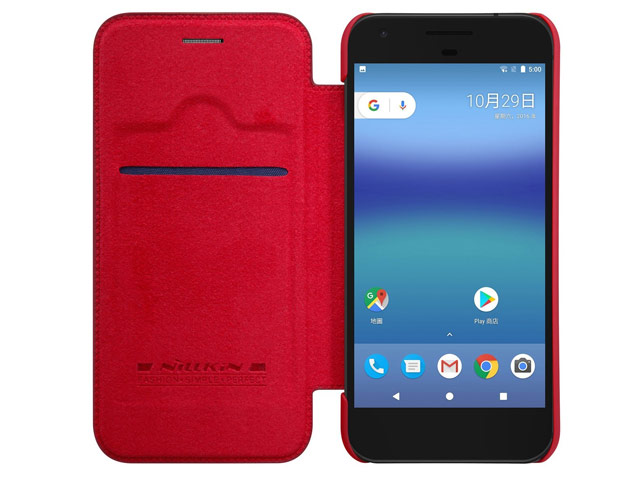 Чехол Nillkin Qin leather case для Google Pixel XL (красный, кожаный)