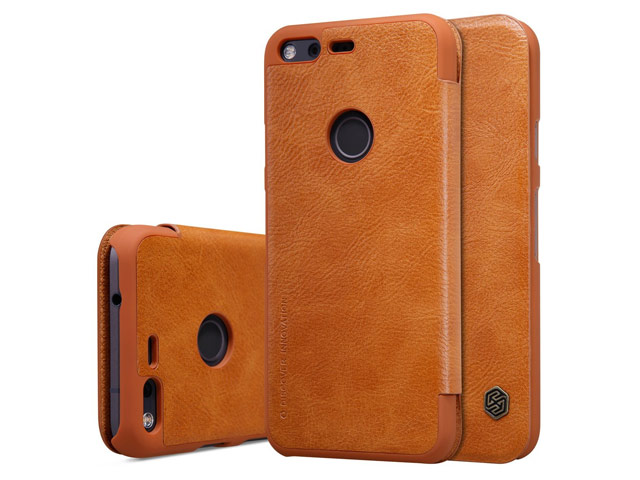Чехол Nillkin Qin leather case для Google Pixel XL (коричневый, кожаный)
