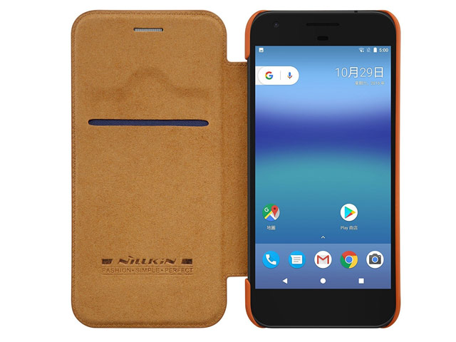 Чехол Nillkin Qin leather case для Google Pixel (коричневый, кожаный)