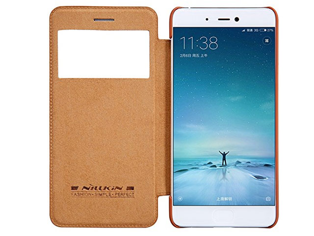 Чехол Nillkin Qin leather case для Xiaomi Mi 5s (коричневый, кожаный)