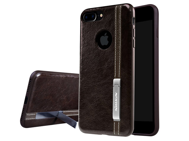 Чехол Nillkin Phenom Case для Apple iPhone 7 plus (темно-коричневый, кожаный)