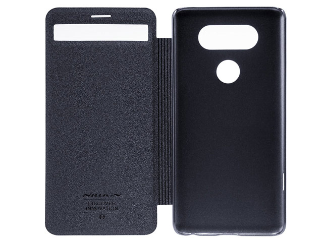 Чехол Nillkin Sparkle Leather Case для LG V20 (темно-серый, винилискожа)