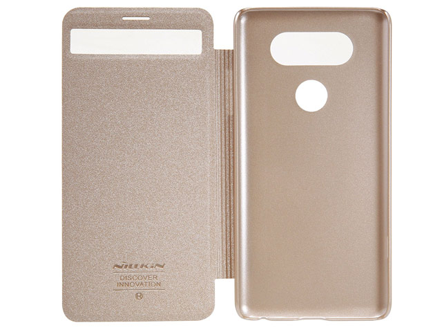 Чехол Nillkin Sparkle Leather Case для LG V20 (золотистый, винилискожа)