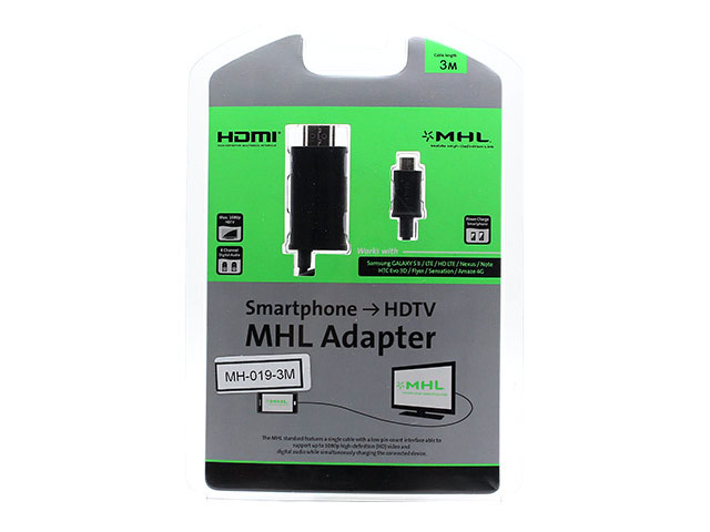 Адаптер MHL Adapter (Smartphone-HDTV) (HDMI-кабель 2.0 м) для HTC, Samsung, LG