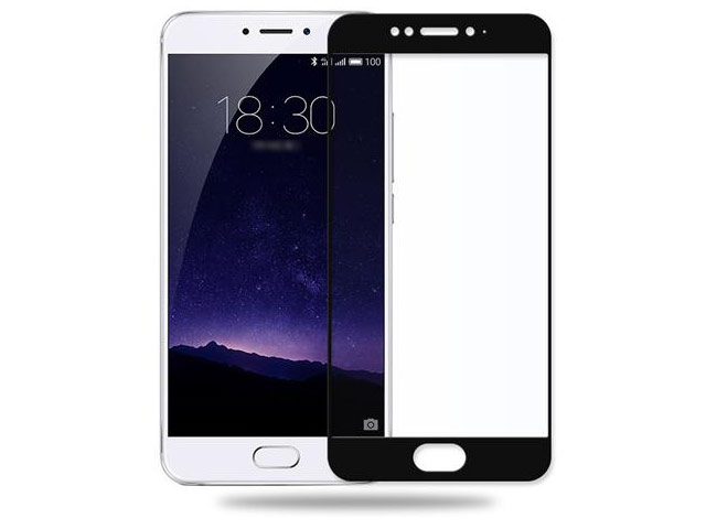 Защитная пленка Yotrix 3D Glass Protector для Meizu MX6 (стеклянная, черная)