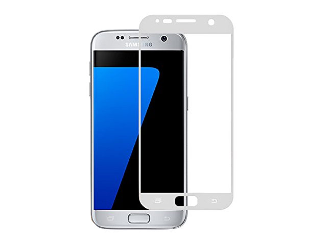 Защитная пленка Yotrix 3D Glass Protector для Samsung Galaxy S7 (стеклянная, серебристая)