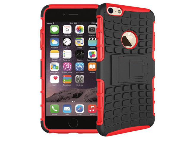 Чехол Yotrix Shockproof case для Apple iPhone 7 (красный, пластиковый)
