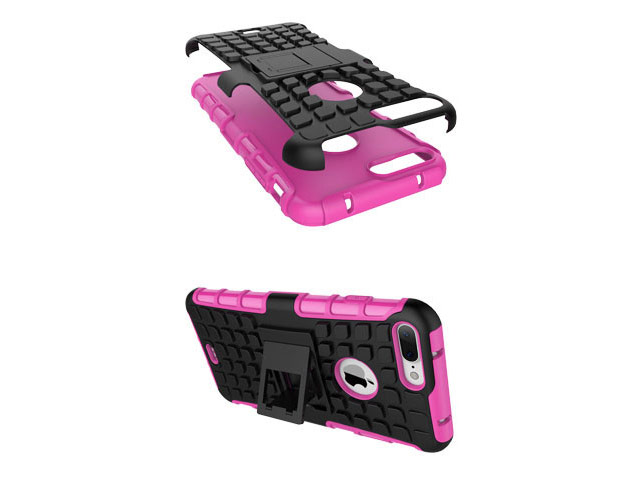 Чехол Yotrix Shockproof case для Apple iPhone 7 plus (розовый, пластиковый)