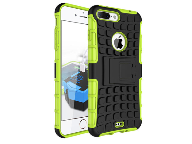 Чехол Yotrix Shockproof case для Apple iPhone 7 plus (зеленый, пластиковый)