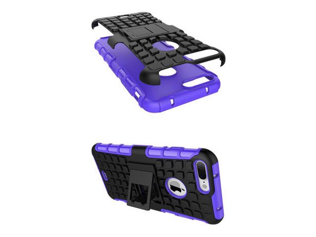 Чехол Yotrix Shockproof case для Apple iPhone 7 plus (фиолетовый, пластиковый)