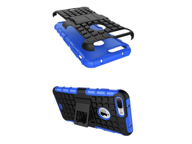 Чехол Yotrix Shockproof case для Apple iPhone 7 plus (синий, пластиковый)