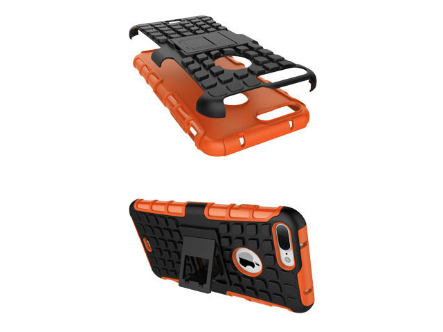 Чехол Yotrix Shockproof case для Apple iPhone 7 plus (оранжевый, пластиковый)