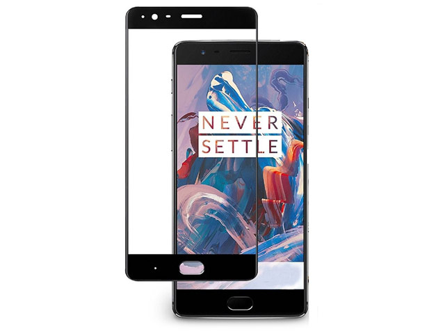 Защитная пленка Yotrix 3D Glass Protector для OnePlus 3 (стеклянная, черная)