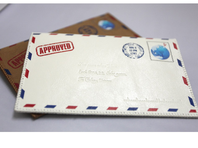 Чехол-сумка Samdi Postcard Pouch для Apple iPad 2/new iPad (белый, кожанный)