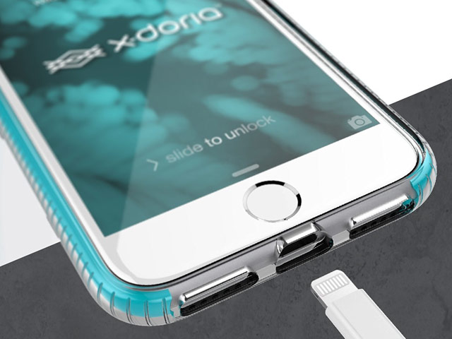 Чехол X-doria Impact Pro для Apple iPhone 7 plus (голубой, пластиковый)