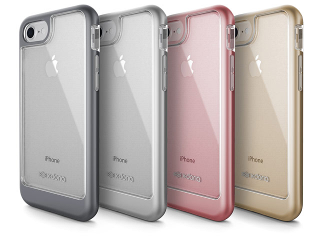 Чехол X-doria EverVue для Apple iPhone 7 (серебристый, пластиковый)