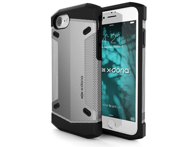 Чехол X-doria Rumber Case для Apple iPhone 7 (серебристый, пластиковый)