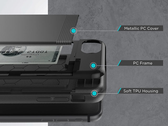 Чехол X-doria Stast Case для Apple iPhone 7 (черный, пластиковый)