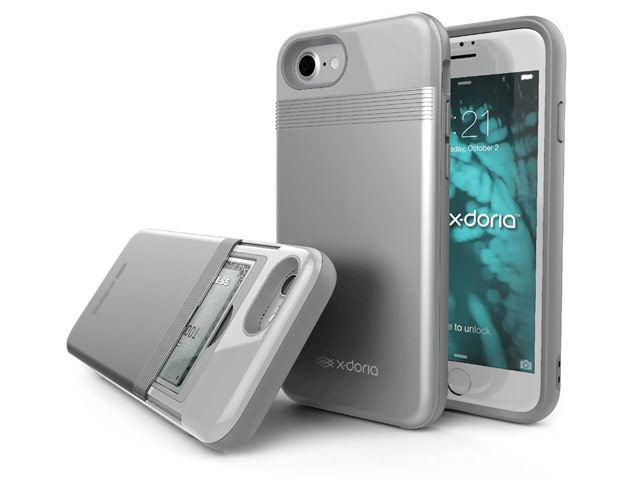 Чехол X-doria Stast Case для Apple iPhone 7 (серебристый, пластиковый)
