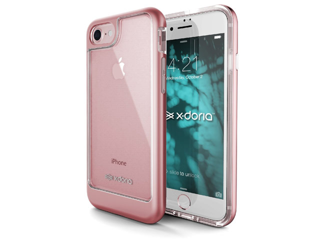Чехол X-doria EverVue для Apple iPhone 7 (розово-золотистый, пластиковый)