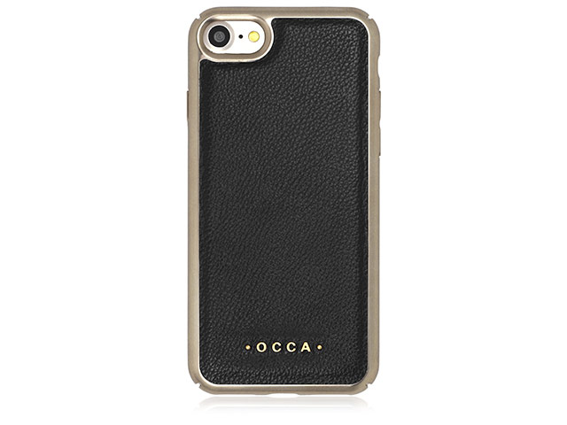 Чехол Occa Absolute Collection для Apple iPhone 7 (черный, кожаный)