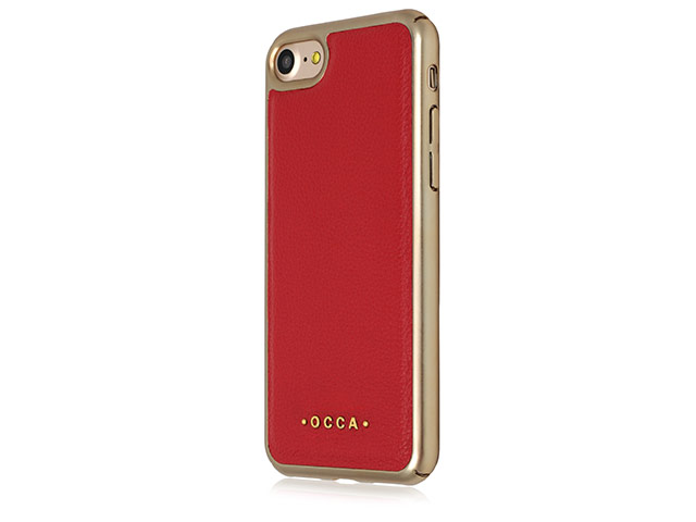 Чехол Occa Absolute Collection для Apple iPhone 7 (красный, кожаный)