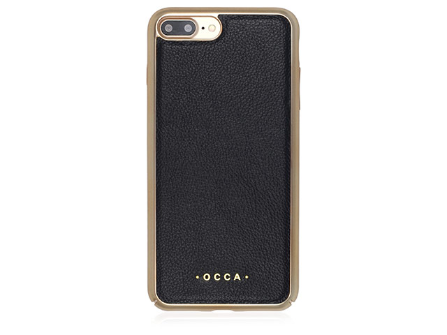 Чехол Occa Absolute Collection для Apple iPhone 7 plus (черный, кожаный)