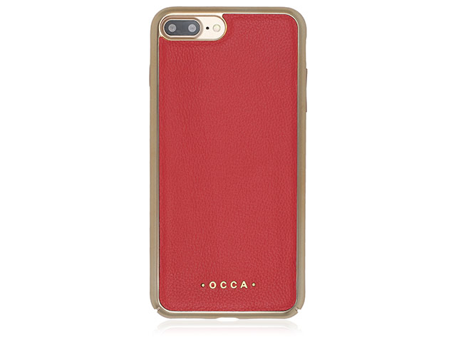 Чехол Occa Absolute Collection для Apple iPhone 7 plus (красный, кожаный)