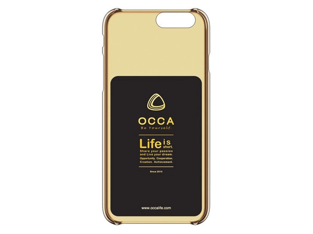 Чехол Occa Absolute Collection для Apple iPhone 7 plus (бежевый, кожаный)