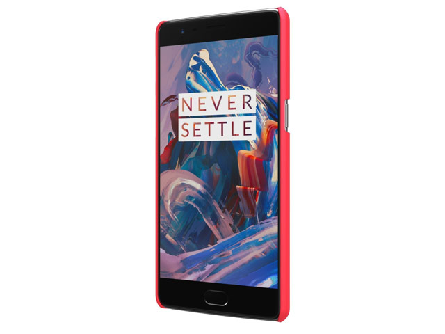 Чехол Nillkin Hard case для OnePlus 3 (красный, пластиковый)