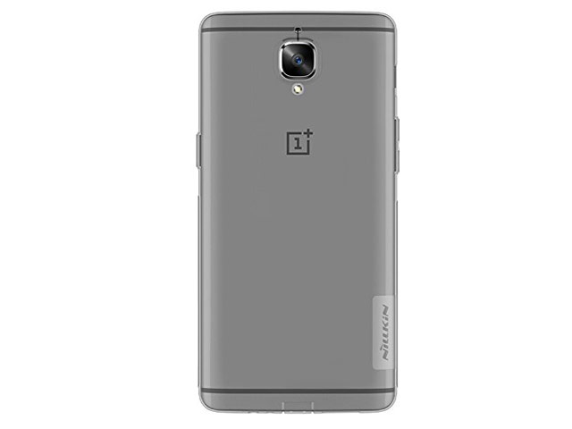 Чехол Nillkin Nature case для OnePlus 3 (серый, гелевый)