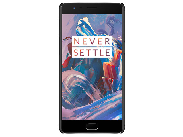 Чехол Nillkin Synthetic fiber для OnePlus 3 (черный, карбон)