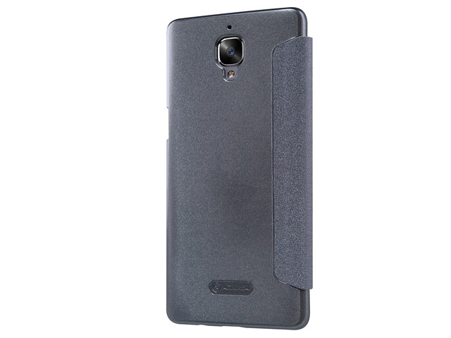 Чехол Nillkin Sparkle Leather Case для OnePlus 3 (темно-серый, винилискожа)