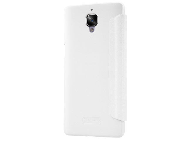 Чехол Nillkin Sparkle Leather Case для OnePlus 3 (белый, винилискожа)