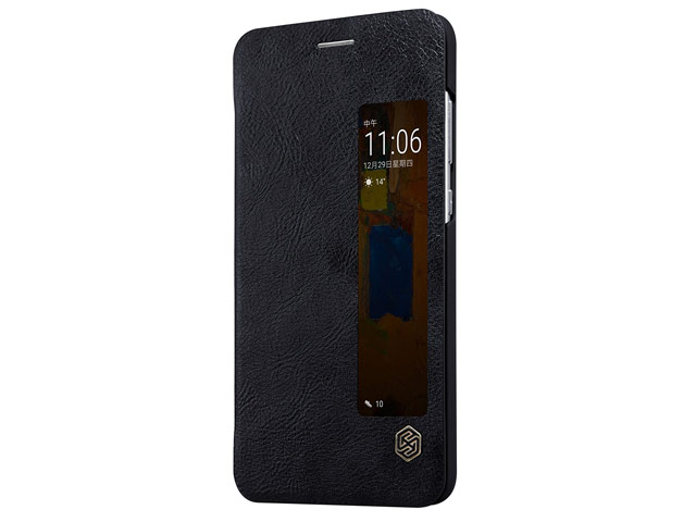 Чехол Nillkin Qin leather case для Huawei Mate 9 pro (черный, кожаный)
