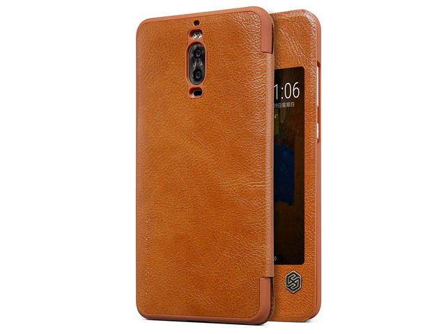 Чехол Nillkin Qin leather case для Huawei Mate 9 pro (коричневый, кожаный)