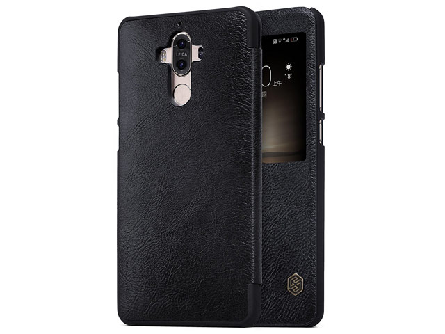 Чехол Nillkin Qin leather case для Huawei Mate 9 (черный, кожаный)