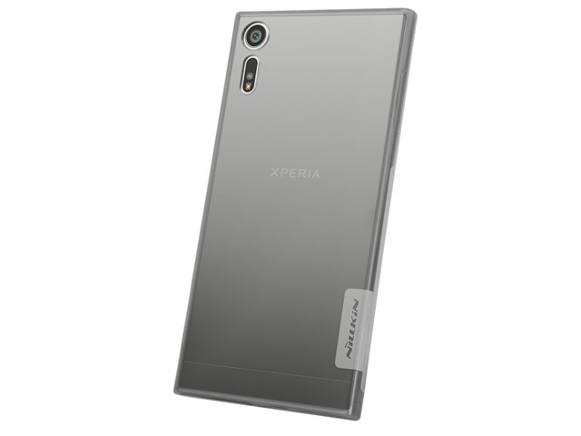 Чехол Nillkin Nature case для Sony Xperia XZ (серый, гелевый)