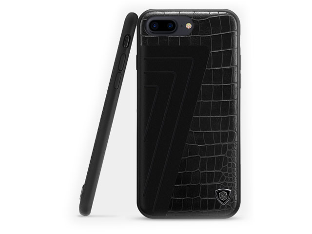 Чехол Nillkin Hybrid Case для Apple iPhone 7 plus (Black Crocodile, кожаный)